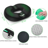 Donut Pillow for Tailbone Pain - Memory Foam Car Office Chair Seat Cushion - Hemorrhoid Cushions Relief Support Bed sores, Prostate, Coccyx, Sciatica, Pregnancy, Postpartum