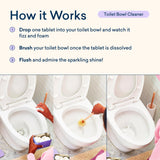 BLUELAND Toilet Bowl Cleaner Refills 2 Pack - Eco Friendly Products & Cleaning Supplies - No Harsh Chemicals, Plant-Based - Lemon Cedar - 28 tablets