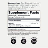 28,000mg 20x Concentrated Extract Beet Root Capsules - Natural Nitric Oxide Booster - Highly Concentrated and Bioavailable - Third-Party Tested Beets Supplements - 120 Veggie Capsules - 60 Servings TQ