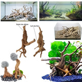 Vmiapxo 8 Pack Natural Driftwood for Aquarium, Aquarium Decor Spider Wood Freshwater Fish Tank Reptile Driftwood Branch (4"- 6")