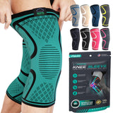 Modvel ELITE Knee Brace for Women & Men - 2 Pack Knee Braces for Running Knee Pain, Compression Sleeve Knee Support, Workout Sports Brace for Meniscus Tear ACL & Arthritis Pain Relief