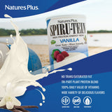 NaturesPlus SPIRU-TEIN Shake - Vanilla - 5 lbs, Spirulina Protein Powder - Plant Based Meal Replacement, Vitamins & Minerals for Energy - Vegetarian, Gluten-Free - 67 Servings