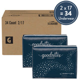Goodnites Girls' Nighttime Bedwetting Underwear, Size Large (68-95 lbs), 34 Ct (2 Packs of 17), Packaging May Vary