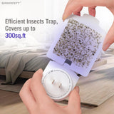 BANPESTT Indoor Flying Insect Trap, Gnat Trap, Mosquito Trap, Moth Trap, Fruit Fly Traps for Indoors(1 Plug-in Base + 5 Refill Glue Boards)