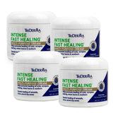 TriDerma Intense Fast Healing Cream for Sores, Cuts, Scrapes, Cracked Hands, Rashes and Hard-to-Heal Skin Irritations, Therapeutic Skin Care Pack of 4