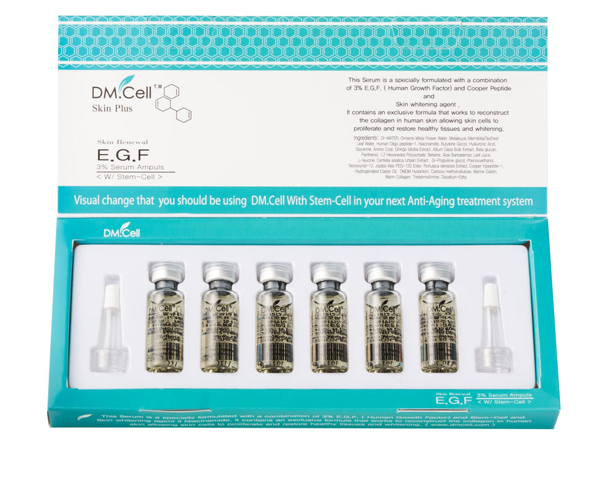 DM.Cell | EGF, FGF Repairing Ampoule | Microneedling EGF 10ppm 3%, FGF Serum For Skin Renewal, Skin Protectant Barrier Ampoule, K-Beauty korean skincare Award Winner 1Fl.Oz