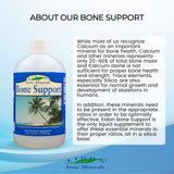 Eidon Mineral Bone Support Liquid Supplement - Ionic Trace Mineral Drops to add to Water for Bone Health, Calcium, Magnesium, Zinc, Manganese, Silica, Sulfur, Boron, Bioavailable - 18 oz