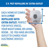 The Bell and Howell Ultrasonic Pest Repeller plug in device Complete Kit 6 Pack, Effectively Aids to repel mice, bugs, Rats, Rodents, Mosquitos, roaches, Spiders and Ants Chemical, odor and sound free