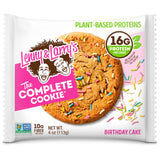 Lenny & Larry's The Complete Cookie, Birthday Cake, Soft Baked, 16g Plant Protein, Vegan, Non-GMO, 4 Ounce Cookie (Pack of 12)