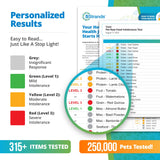 5Strands Pet Raw Food Intolerance Test, at Home Sensitivity Test for Dogs & Cats, 312 Items, Hair Analysis, Accurate for All Ages and Breed, Results in 5 Days - Chicken, Beef, Duck