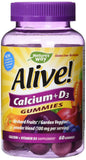 Nature's Way Nature's Way Alive! Premium Calcium + D3, Orchard Fruits/Garden Veggies Powder Blend, 60 Capsules (Pack of 1)