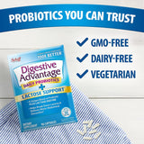 Digestive Advantage Lactose Defense with Lactase Enzymes & Probiotics for Digestive Health, Support for Breaking Down Lactose, Minor Abdominal Discomfort & Gut Health, 96ct Capsules (Pack of 2)