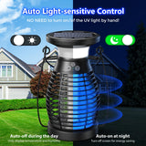 Solar Bug Zapper, Mosquito Zapper Outdoor, Cordless Bug Zapper, Bug Zapper Outdoor Solar Powered