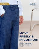 Pembrook Mens Elastic Waist Pants for Seniors - Adaptive Mens Pants for Elderly | Elastic Waist Pants for Men | Senior Elastic Waist Pants Denim