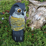 GiftExpress 15.5" Scarecrow Owl Decoy with Rotating Head Statue, Pest Repellent, Bird Control, Bird Deterrent, Garden Protectors, Fake Owls (1)