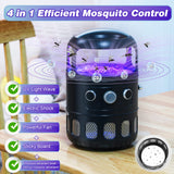 4 in 1 Fruit Fly Bug Zapper Indoor, 2000V Electric Fruit Fly Traps for Indoors, UV LED Bionic Wave Mosquito Killer Lamp Insect Gnat Traps for House Indoor, USB Plug in Bug Catcher and 12 Sticky Boards