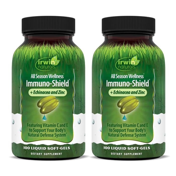 Irwin Naturals Immuno-Shield All Season Wellness for Body's Natural Defense System - 100 Count (Pack of 2)