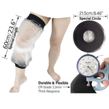 Knee Cover for Showering After Surgery, Adult Extra Large Knee Cast Cover for Shower Waterproof Knee Replacement Shower Protector for ACL, TKR Surgery, Wound and Bandage (XL Knee 23.6 inch Long)