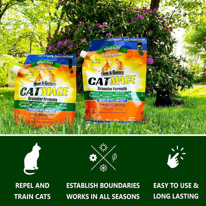 Nature's MACE Cat Repellent 6LB / Treats 3,500 Sq. Ft. / Keep Cats Out of Your Lawn and Garden/Train Your Cat to Stay Out of Bushes/Safe to use Around Children & Plants