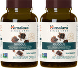 Himalaya Guggul, Cholesterol Supplement for Healthy LDL, HDL, and Triglyceride Levels, 750 mg, 60 Vegetarian Capsules, 1 Month Supply, 2 Pack