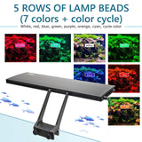 hygger Clip On 24/7 Lighting Aquarium LED Light, 14W Sunrise-Daylight-Moonlight and DIY Mode, Adjustable Timer / Brightness Fish Tank Light with 7 Colors for Planted Tank