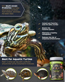 Ultra Fresh - Turtle Nutri Stick, Wild Sword Prawn, Calcium & Vitamin D Enriched Aquatic Turtle Food with Probiotics for Picky Turtles, Made from All Natural Ingredients 35.27oz