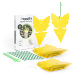 Trappify Sticky Gnat Traps for House Indoor - Yellow Fruit Fly Traps for Indoors/Outdoor Plant - Insect Catcher White Flies, Mosquitos, Fungus Gnat Trap, Flying Insects - Disposable Glue Trapper (50)