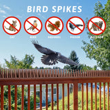 EcoGrowth Bird Spike for Bird Cat Squirrel, Fence Spike to Keep Pigeon Raccoon Away, Bird Spikes Security for Railing, Roof - 22 Pack (21.6 FT)