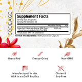 Codeage Colostrum Supplement, Grass-Fed Colostrum Prized First Milk Powder Immunoglobulin-Rich Capsules, Grass-Finished, Freeze-Dried, Immune, Muscles, Gut Support, Bioavailable, Non-GMO, 180 Count