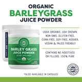 Vimergy USDA Organic Barley Grass Juice Powder, 62 Servings – Super Greens Powder Contains Iron, Vitamin C, & Vitamin E – Non-GMO, Gluten-Free, Soy-Free, Vegan & Paleo – Daily Greens Booster (250g)