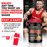 ALLMAX ISOFLEX Whey Protein Isolate, Pineapple Coconut - 2 lb - 27 Grams of Protein Per Scoop - Zero Fat & Sugar - 99% Lactose Free - Gluten Free & Soy Free - Approx. 30 Servings