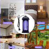 Qualirey 3 Pieces Electric Mosquito Zappers Bug Zapper with Light 11 W Plug in Mosquito Lamp Insect Trap Mosquito Killer for Patio Electric Insect Killer for Home Garden Backyard Indoor Outdoor