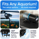 FISHNOSH Automatic Fish Feeder for Aquarium - New Generation 2024, Auto Food Dispenser with Timer for Small Tank, Big Aquariums & Pond