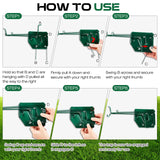 Qualirey 8 Pack Mole Trap Gopher Trap Ground Squirrel Trap Galvanized and Oil Hardened Steel Animal Trap Reusable Gopher Trap Vole Traps for Outdoor Lawn Garden Yard Farm (Green)