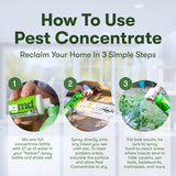 BugMD - Pest Control Essential Oil Concentrate 3.7 oz Plant Powered Bug Spray , Kills Bugs Spiders Fleas Ticks Roaches , Ant Spray Indoor for House, Bed