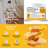 Manuka Honey Cream (16oz) Body Lotion Skincare Relief - Eczema Honey Cream for Psoriasis, Itchy, Dry Skin - Face Moisturizer For Kids, Adults, Baby Eczema Cream with Manuka Honey New Zealand
