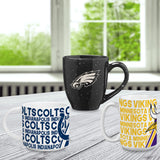 Rico Industries NFL Football Chicago Bears Primary 16 oz Team Color Laser Engraved Ceramic Coffee Mug