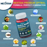 Sugar Free Calm Mood Support Rhodiola Rosea 500 mg Gummies Supplement w/Magnesium, Ashwagandha, Schisandra Berry, Lemon Balm, L-Theanine- Relief Stress & Focus, 𝖤𝗇𝖽𝗎𝗋𝖺𝗇𝖼𝖾,Energy & Immune, 2P