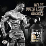 PMD Sports Amplify XL Premium Whey Protein Supplement Hydro Greens Blend - Glutamine and Whey Protein Matrix with Superfood for Muscle, Strength and Recovery - Vanilla Flex (48 Servings)