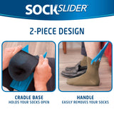 Allstar Innovations - Sock Slider - The Easy on, Easy off Sock Aid Kit & Shoe Horn | Pain Free No Bending, Stretching or Straining System that Packs up for Convenient Travel, As Seen on TV