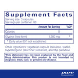 Pure Encapsulations Glycine | Amino Acid Supplement for Liver and Body Detox, Kidney Support, Brain, Nervous System, and Stress Reduction* | 180 Capsules