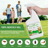 BugPursuit Outdoor Pest Control Spray for Ant, Mosquito, Fly, Flea and Spider, Wasp & Hornet Killer, Plant Based Insect Killer for Garden & Patio Use, Natural Solution, Pets & Family Safe