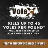 VoleX - Effective Against All Species of Voles. Safe for Use Around People, Pets, Livestock, and Wildlife (3 pounds)