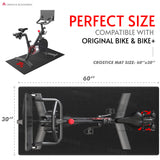 Crostice Bike Trainer Mat Accessories Compatible with Peloton Bike & Bike Plus, for Cycling Home Gym