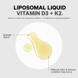 Codeage Liquid Vitamin D3 K2 Supplement, Liposomal Vitamin D Cholecalciferol, Menaquinone MK-7, Bone & Heart Support, Vegan Non-GMO No Sugar, 2 fl oz