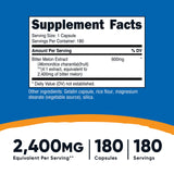 Nutricost Bitter Melon 600mg, 180 Capsules (2 Bottles)