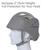 Thick Protection Helmet for Elderly Youth Kids Adults,Head Protection for Elderly Falls,Soft Helmet for Epilepsy Seizures Prevent Head Injuries,Safety Bump Cap,for Home Gardening (Gray Mesh Inner)