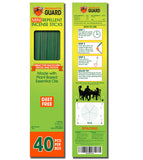 Mosquito Guard 40 Repellent Sticks, DEET Free Plant-Based Outdoor Patio Incense Citronella Bug