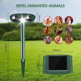 PRODCA Ultrasonic Animal Repellent Outdoor,Animal Deterrent Devices Outdoor with Motion and Light Sensor and Sound,Squirrel Cat Deer Bird Repellent Deterrent Sound Devices for Yard