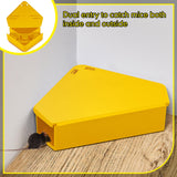 Qualirey 36 Pcs Mice Station with Keys Mouse Bait Stations Waterproof Mice Stations Outdoor Mice Traps Bait Boxes for Mice Indoor Outdoor, Bait Not Included, Suitable for Small Mice (Yellow)